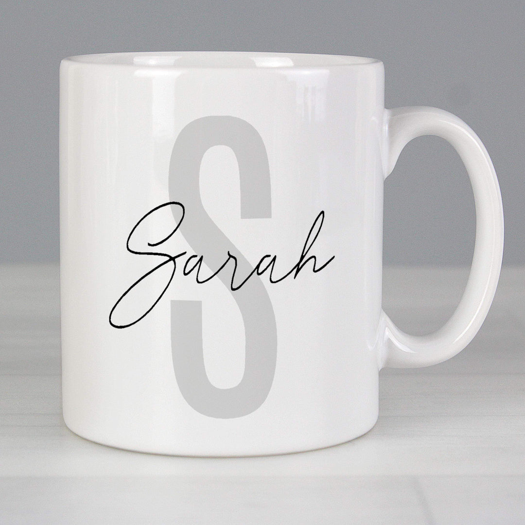 Personalised Memento Personalised Name &amp; Initial Mug