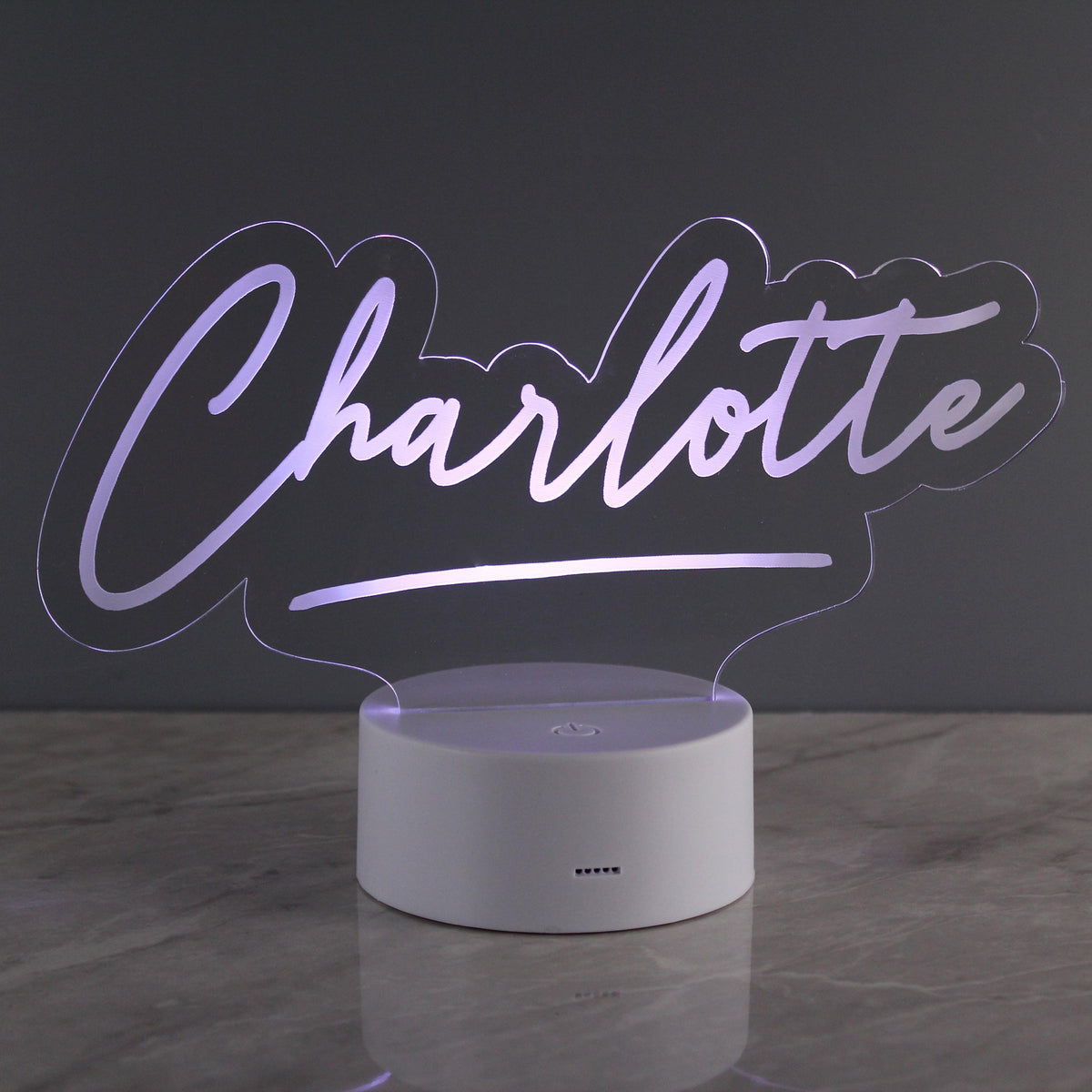 Personalised Memento Personalised Name LED Colour Changing Desk Night Light