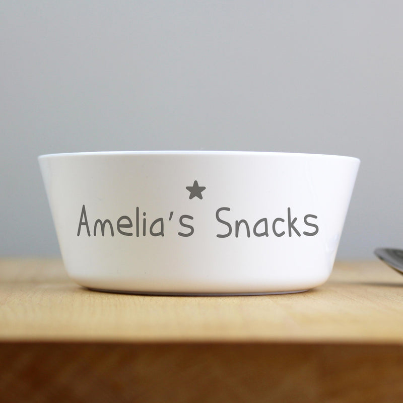 Personalised Memento Personalised Name Only Plastic Bowl