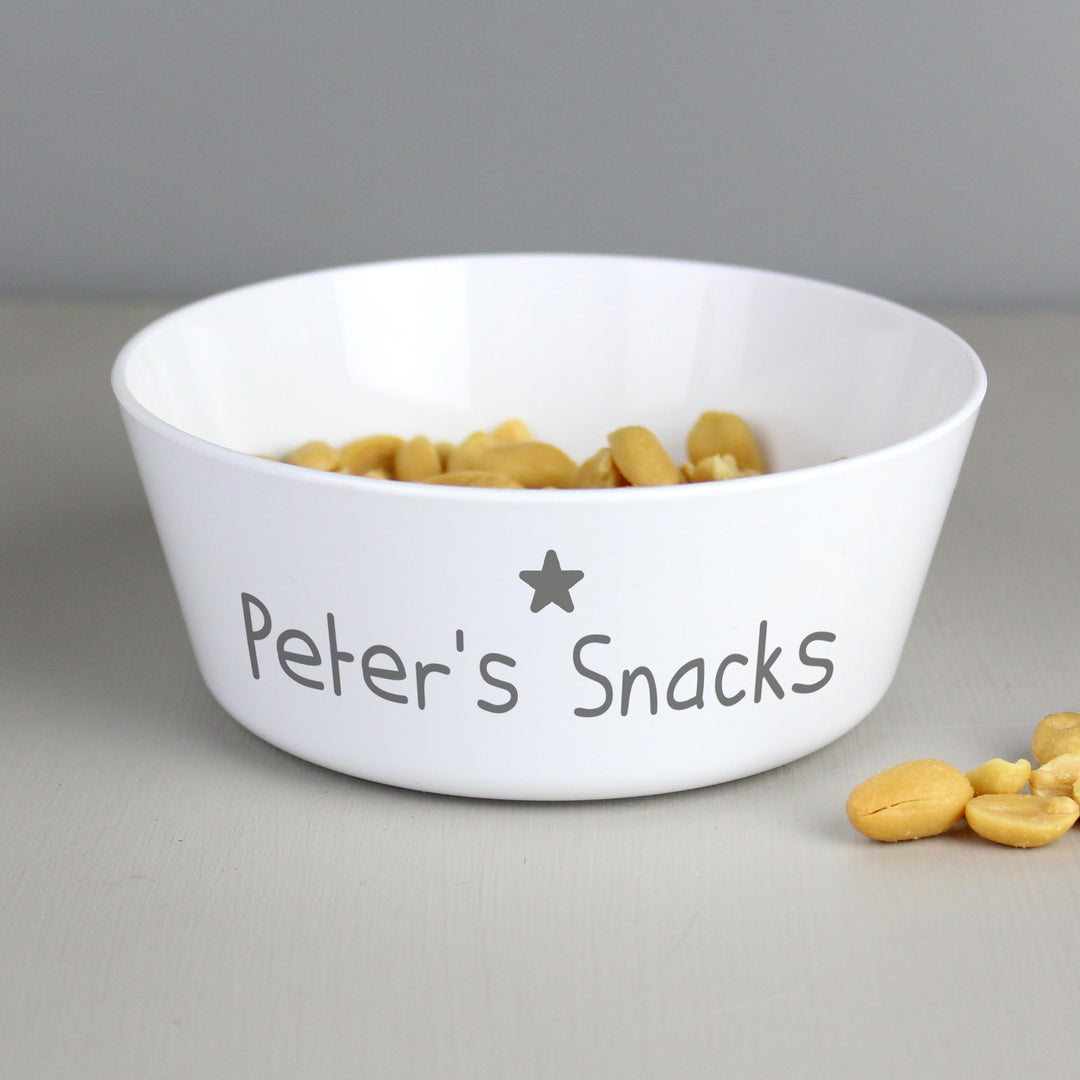 Personalised Memento Personalised Name Only Plastic Bowl