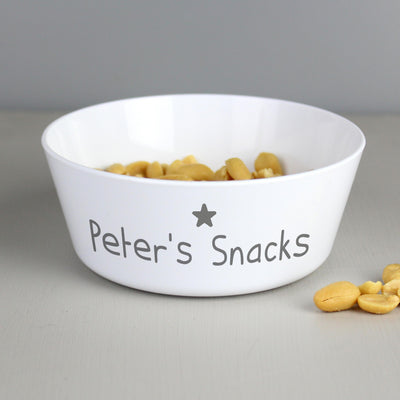 Personalised Memento Personalised Name Only Plastic Bowl