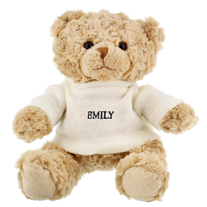 Personalised Memento Plush Personalised Name Only Teddy Bear  - Grey