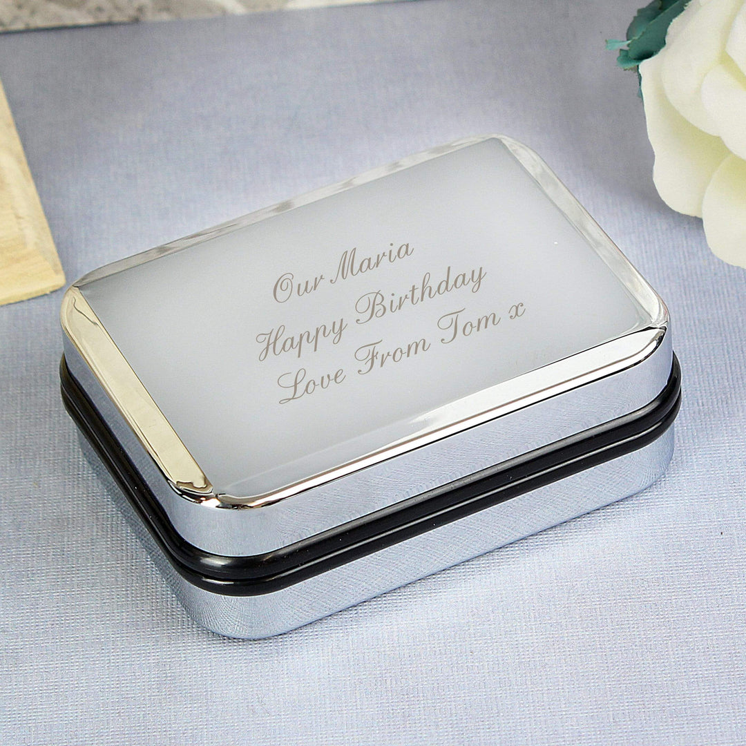 Personalised Memento Trinket, Jewellery &amp; Keepsake Boxes Personalised Necklace Gift Box