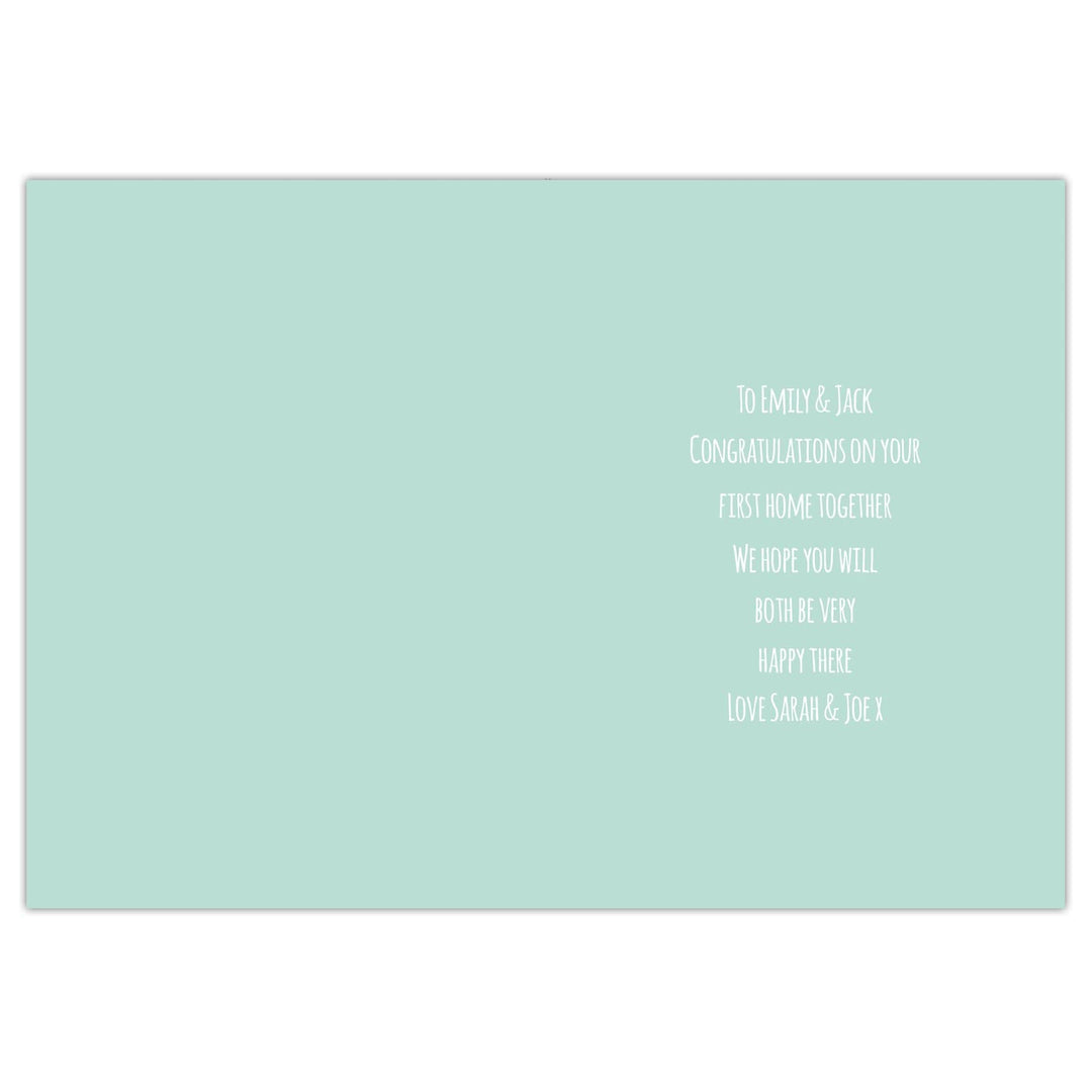Personalised Memento Greetings Cards Personalised New Home Card
