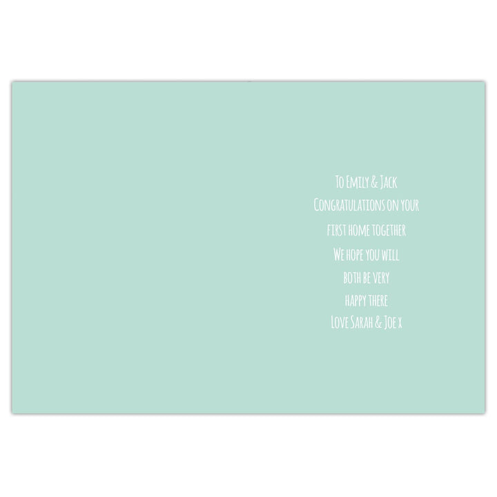 Personalised Memento Greetings Cards Personalised New Home Card