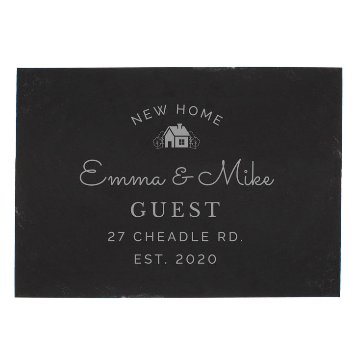 Personalised Memento Slate Personalised New Home Slate