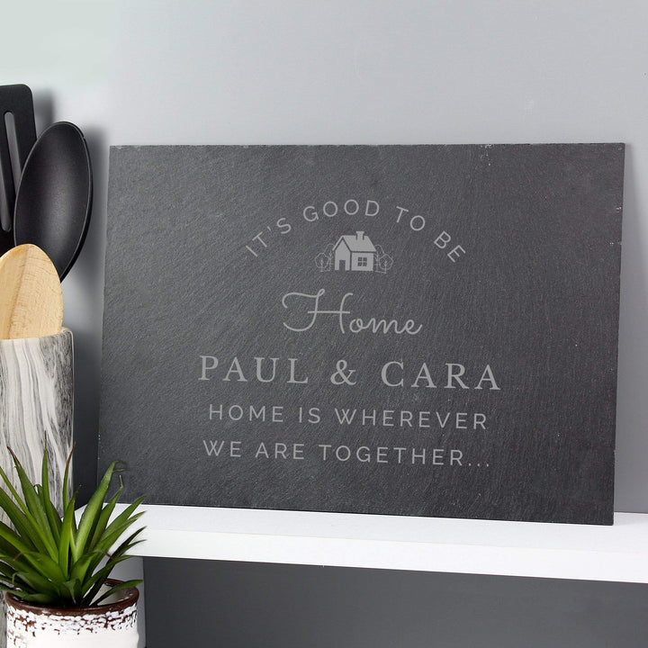 Personalised Memento Slate Personalised New Home Slate