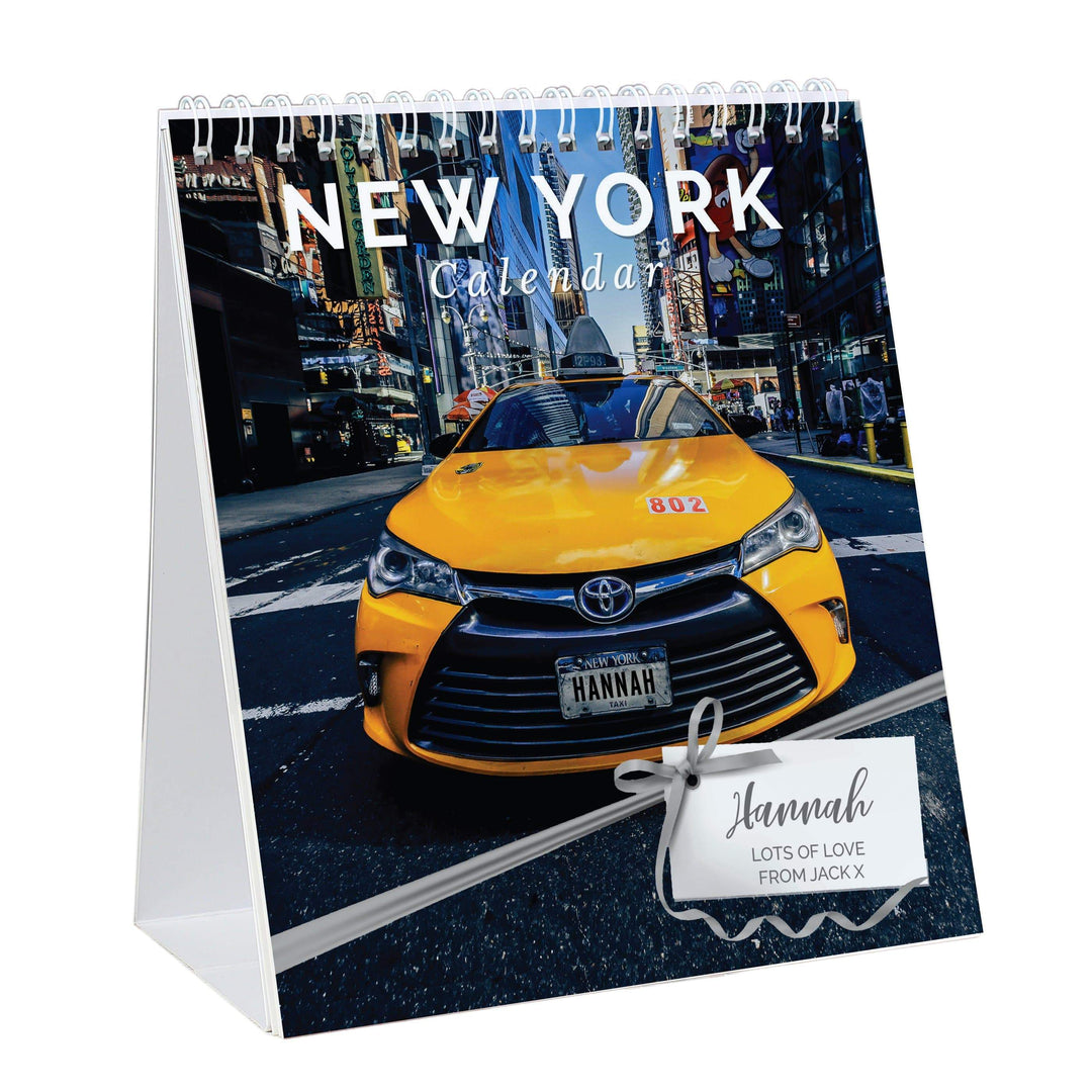 Personalised Memento Stationery &amp; Pens Personalised New York Desk Calendar