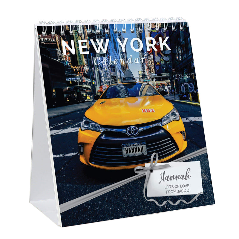 Personalised Memento Stationery & Pens Personalised New York Desk Calendar