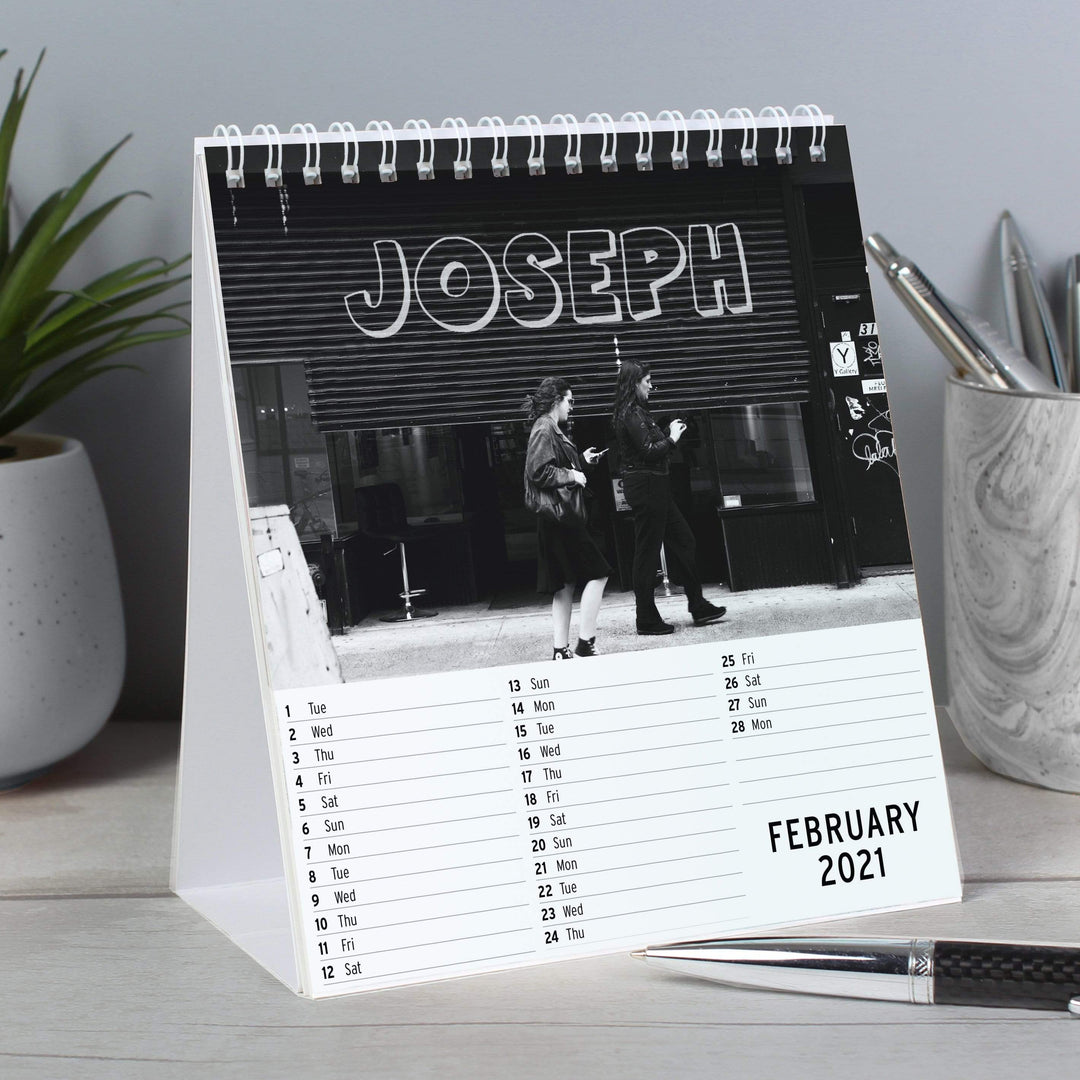 Personalised Memento Stationery &amp; Pens Personalised New York Desk Calendar