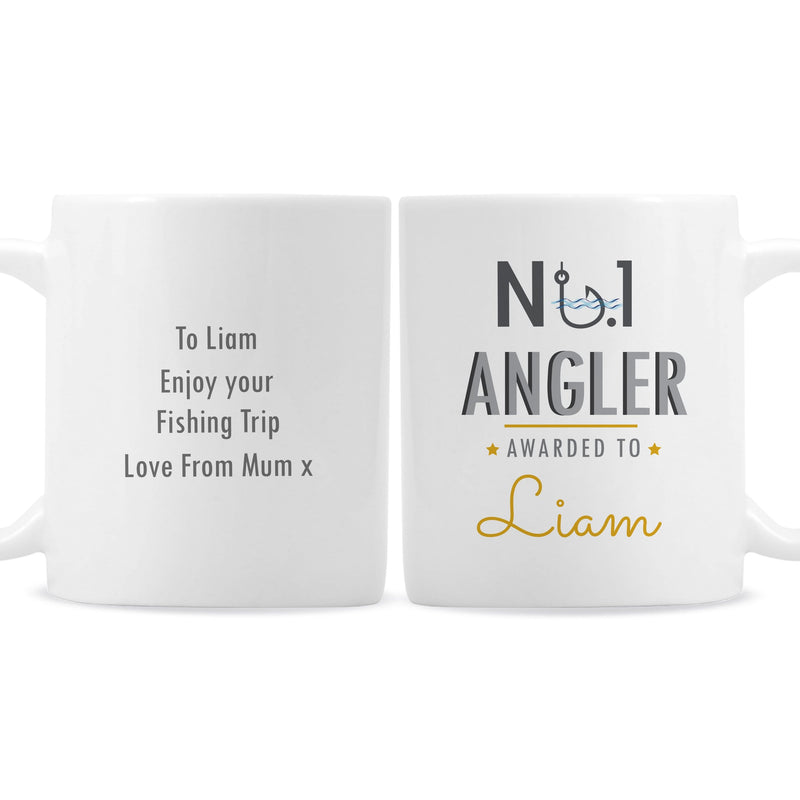 Personalised Memento Mugs Personalised No.1 Angler Mug