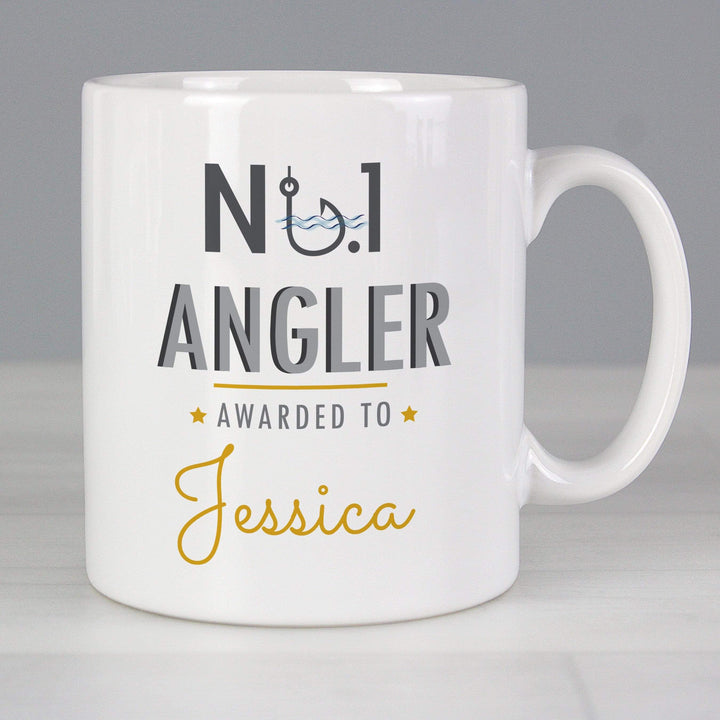 Personalised Memento Mugs Personalised No.1 Angler Mug