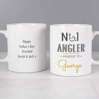 Personalised Memento Mugs Personalised No.1 Angler Mug