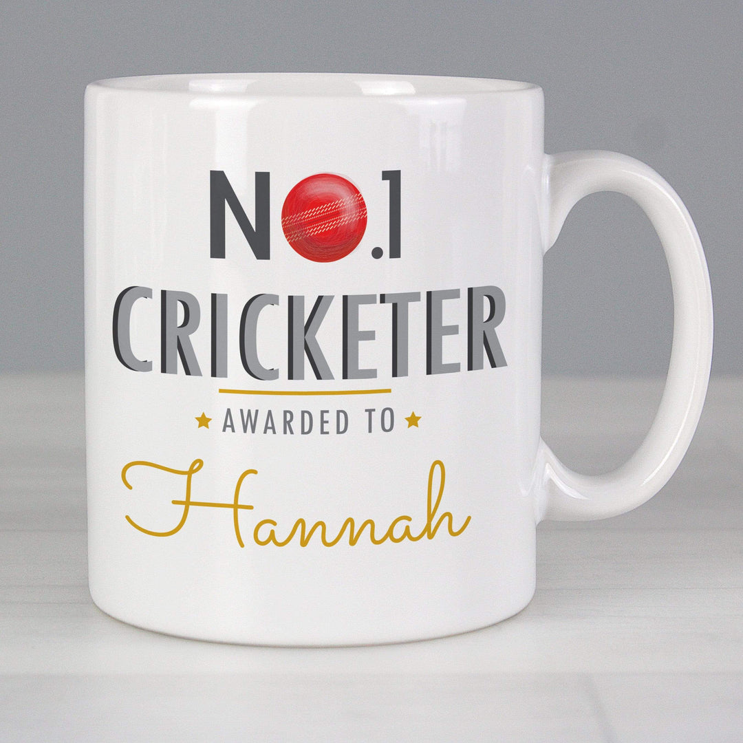 Personalised Memento Mugs Personalised No.1 Cricketer Mug