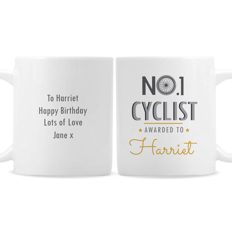 Personalised Memento Mugs Personalised No.1 Cyclist Mug