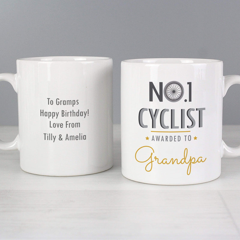 Personalised Memento Mugs Personalised No.1 Cyclist Mug
