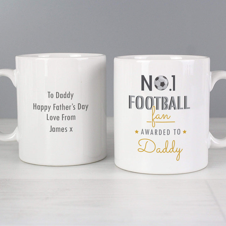 Personalised Memento Mugs Personalised No.1 Football Fan Mug