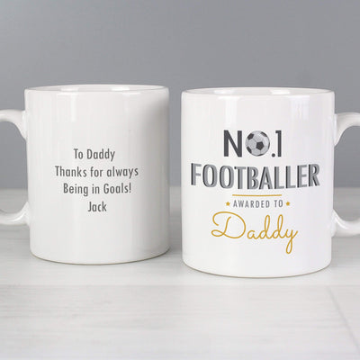 Personalised Memento Mugs Personalised No.1 Footballer Mug