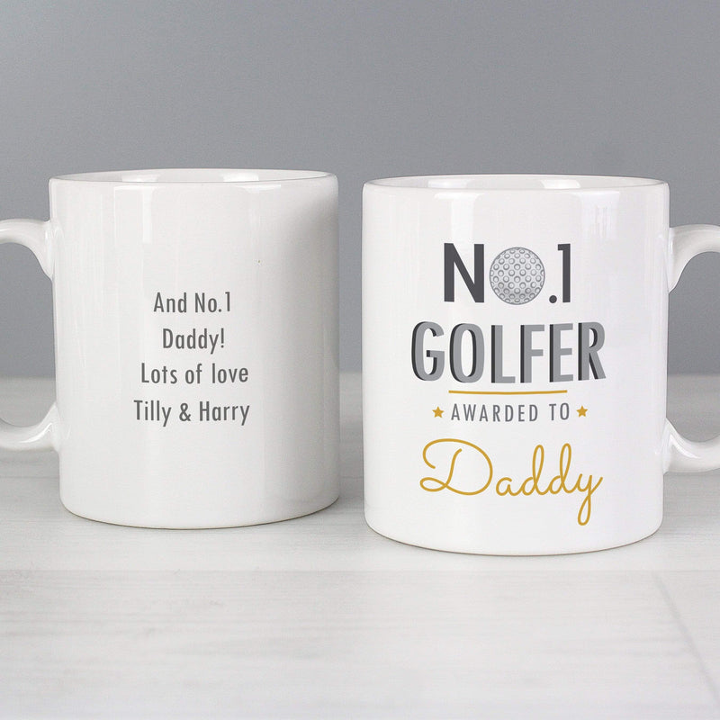 Personalised Memento Mugs Personalised No.1 Golfer Mug