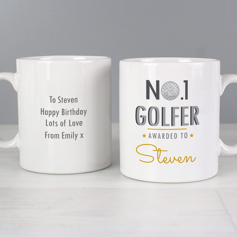 Personalised Memento Mugs Personalised No.1 Golfer Mug