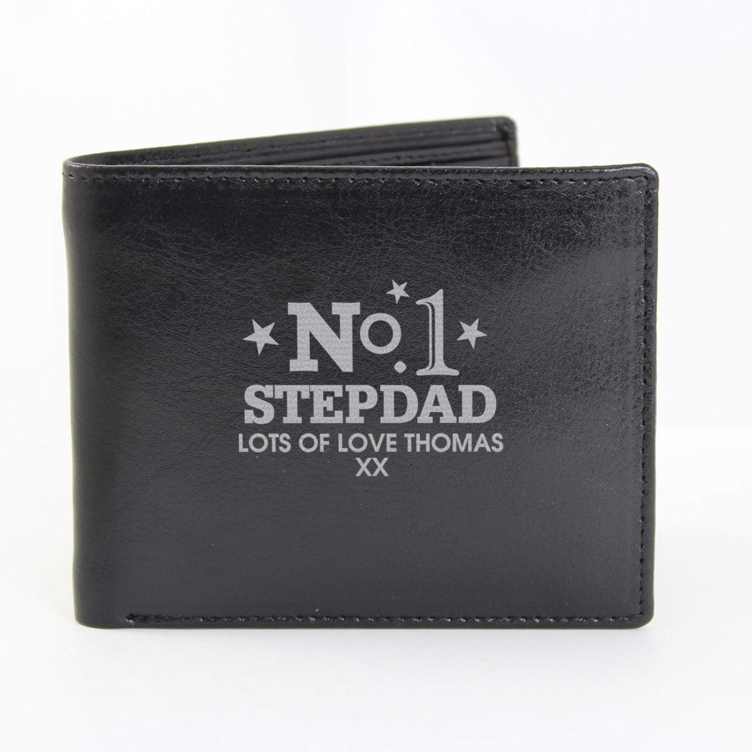 Personalised Memento Leather Personalised No.1 Leather Wallet
