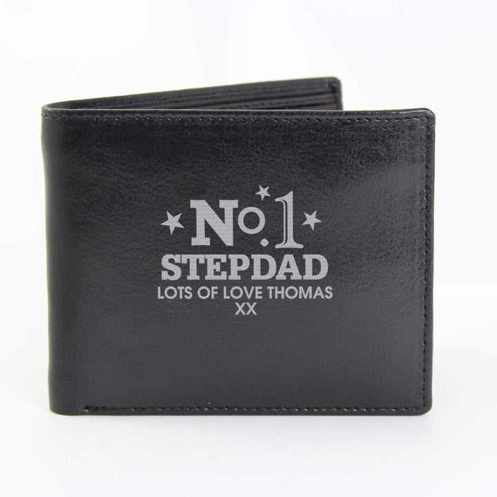 Personalised Memento Leather Personalised No.1 Leather Wallet