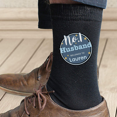 Personalised Memento Clothing Personalised No.1 Men's Socks