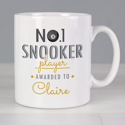 Personalised Memento Mugs Personalised No.1 Snooker Player Mug