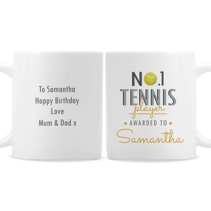 Personalised Memento Mugs Personalised No.1 Tennis Player Mug