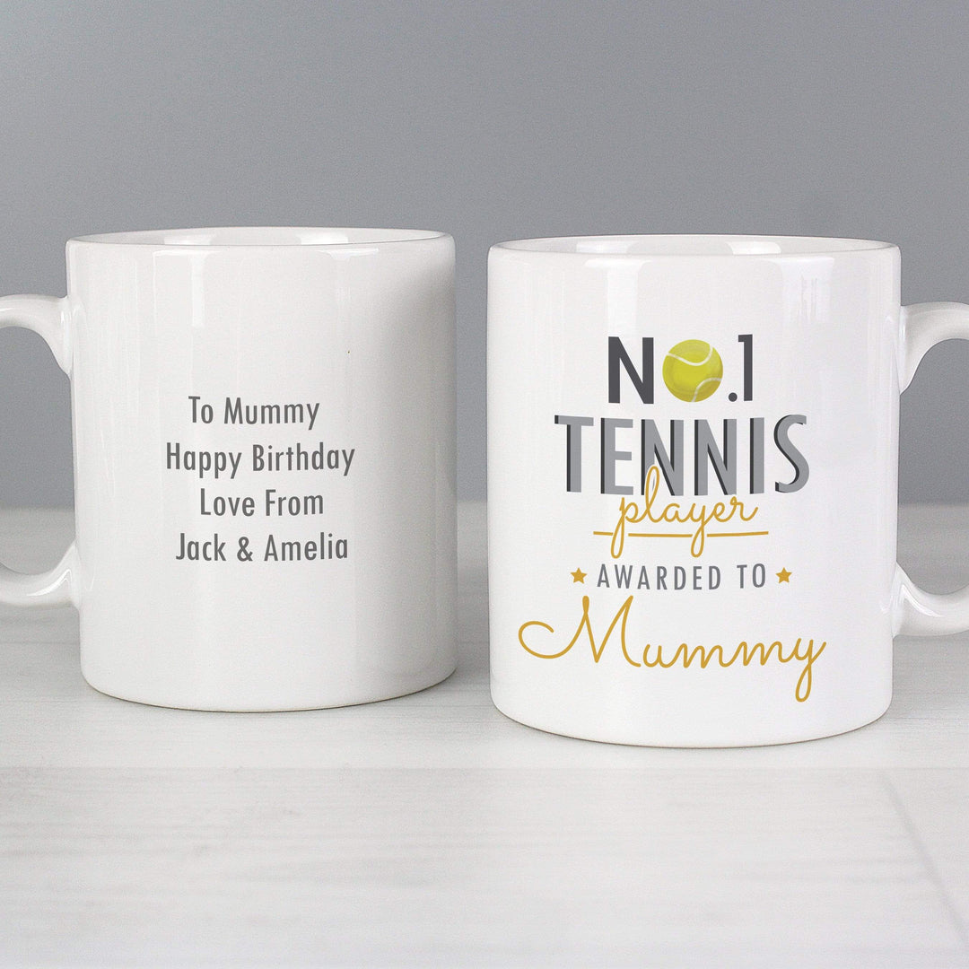 Personalised Memento Mugs Personalised No.1 Tennis Player Mug