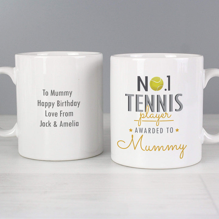 Personalised Memento Mugs Personalised No.1 Tennis Player Mug