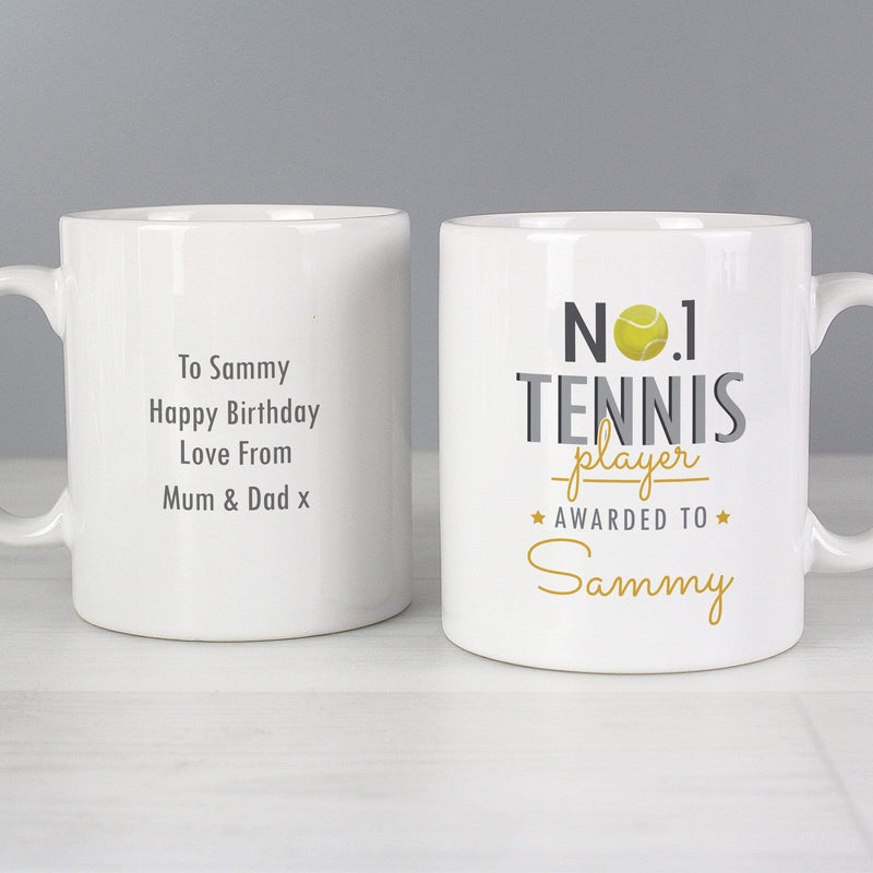 Personalised Memento Mugs Personalised No.1 Tennis Player Mug