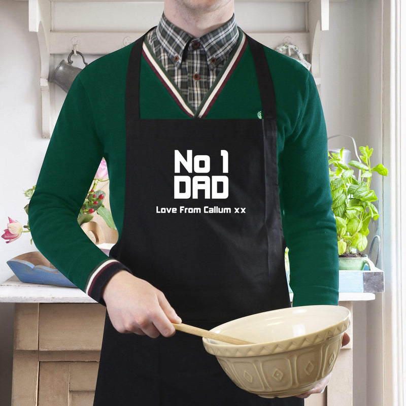 Personalised Memento Kitchen, Baking & Dining Gifts Personalised No1 Dad Apron