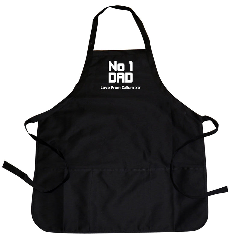 Personalised Memento Kitchen, Baking & Dining Gifts Personalised No1 Dad Apron