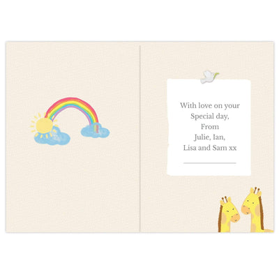 Personalised Memento Greetings Cards Personalised Noah's Ark Card