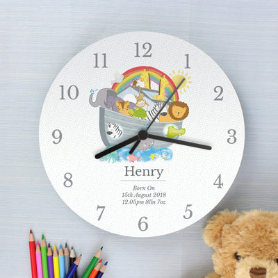 Personalised Memento Clocks & Watches Personalised Noah's Ark Clock