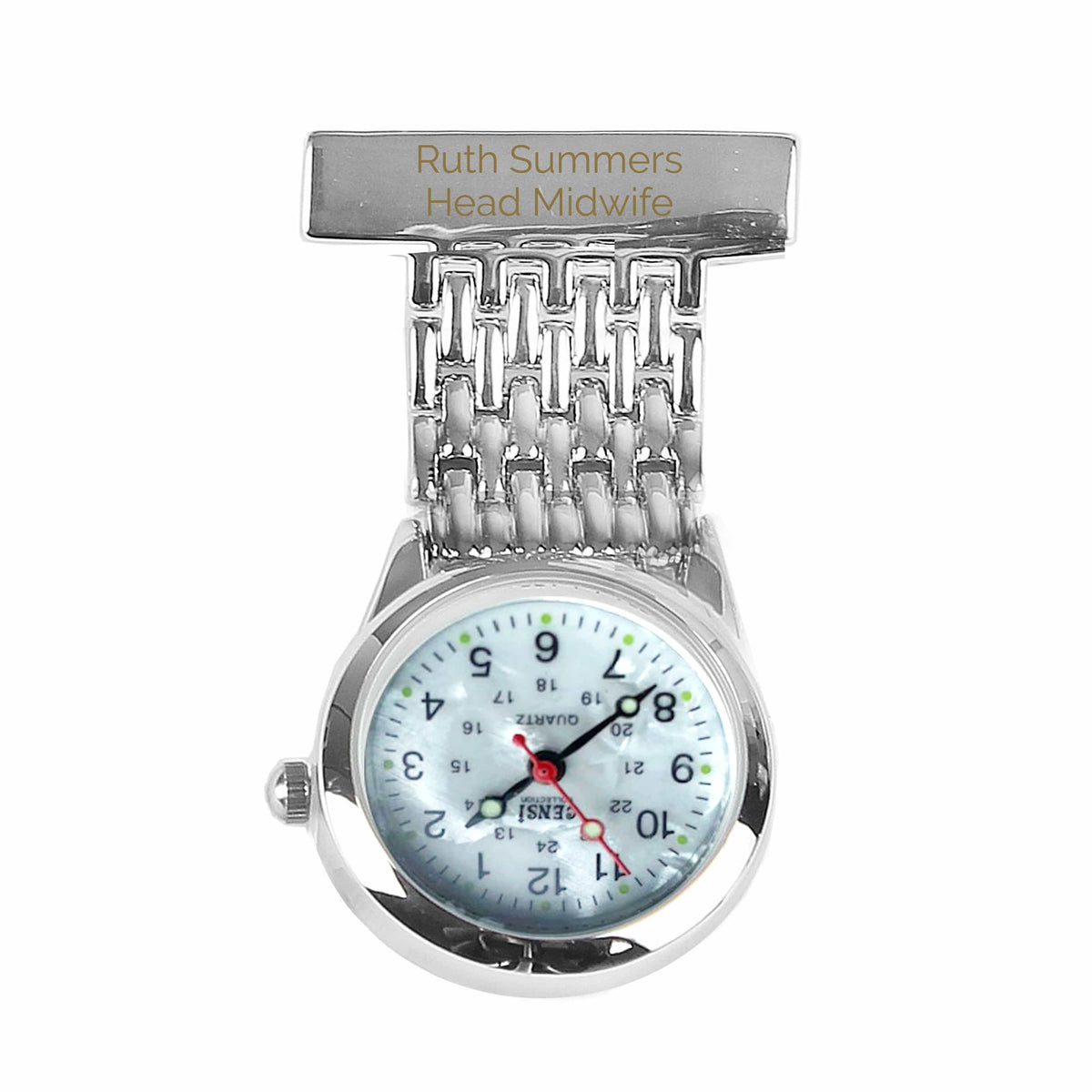 Personalised Memento Clocks & Watches Personalised Nurse's Fob Watch