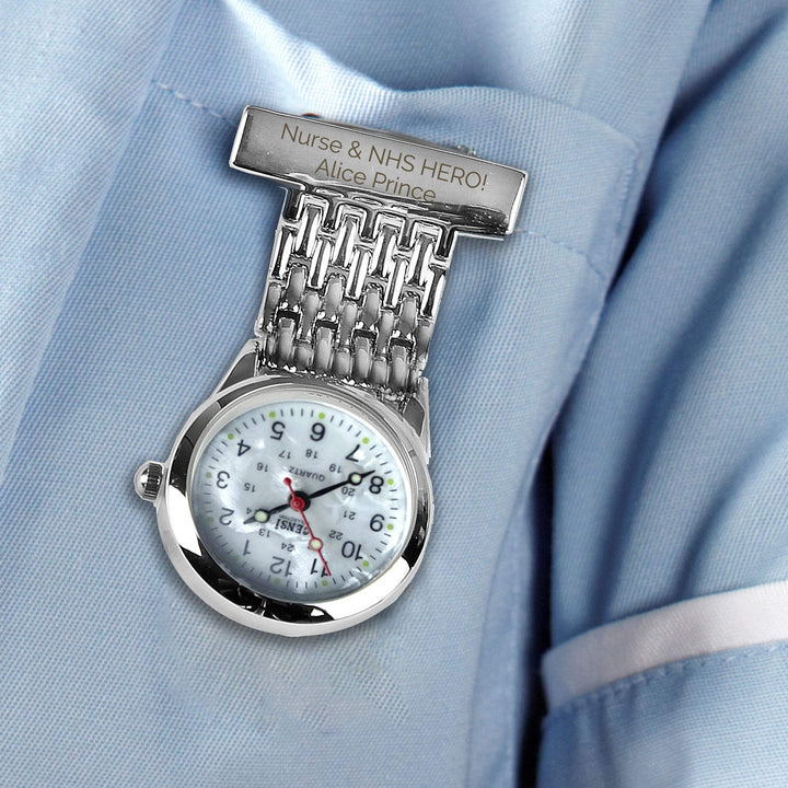Personalised Memento Clocks &amp; Watches Personalised Nurse&