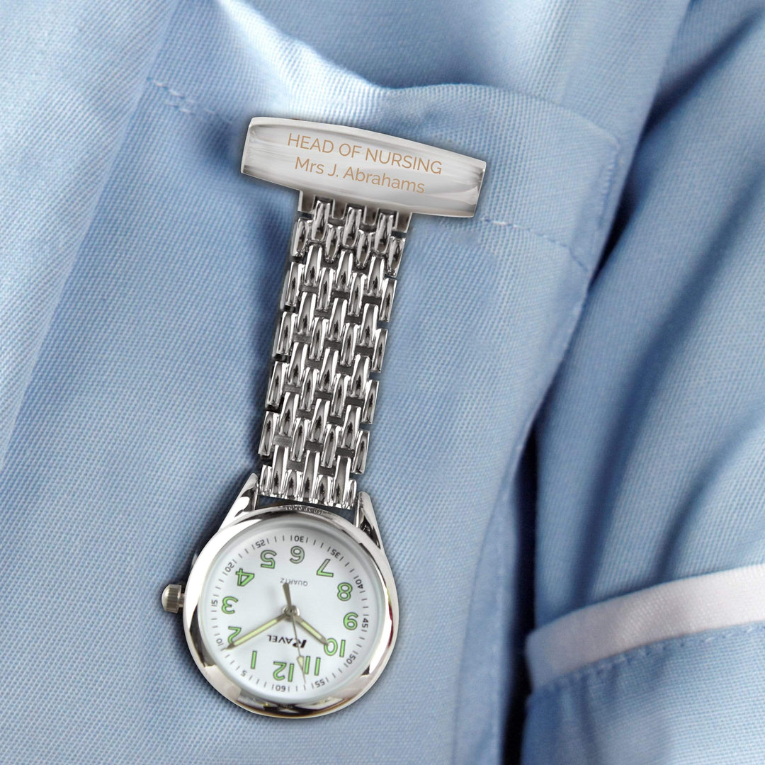 Personalised Memento Clocks &amp; Watches Personalised Nurse&