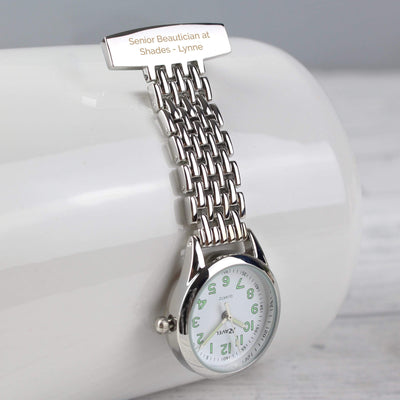Personalised Memento Clocks & Watches Personalised Nurse's Fob Watch
