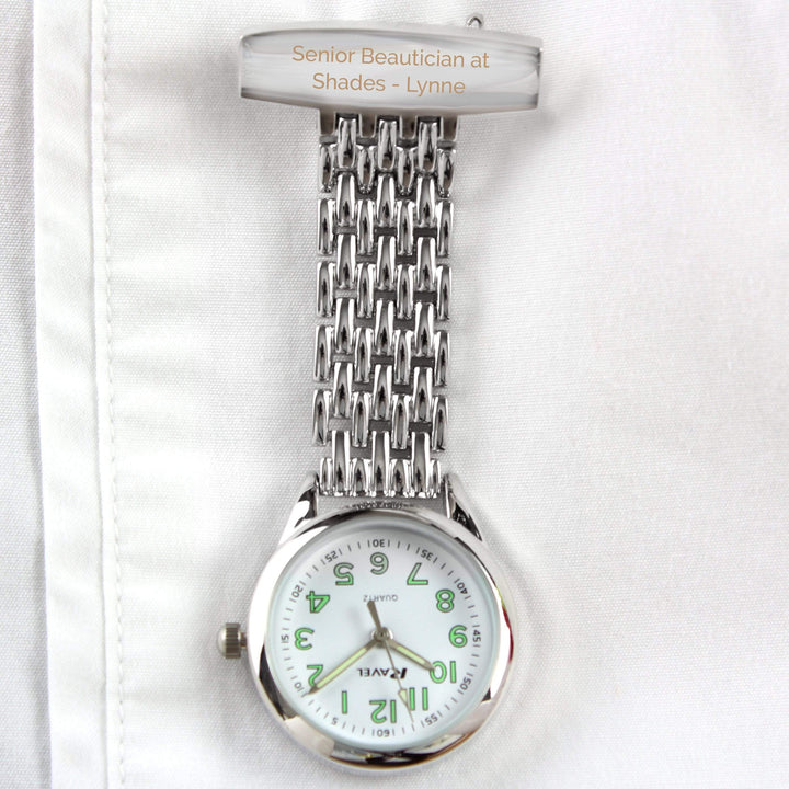 Personalised Memento Clocks &amp; Watches Personalised Nurse&