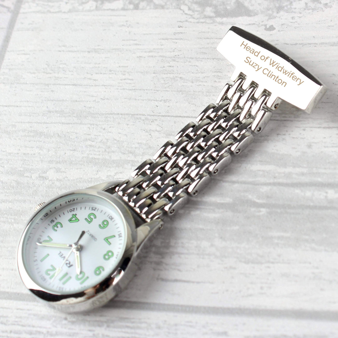 Personalised Memento Clocks &amp; Watches Personalised Nurse&