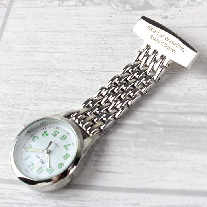 Personalised Memento Clocks &amp; Watches Personalised Nurse&