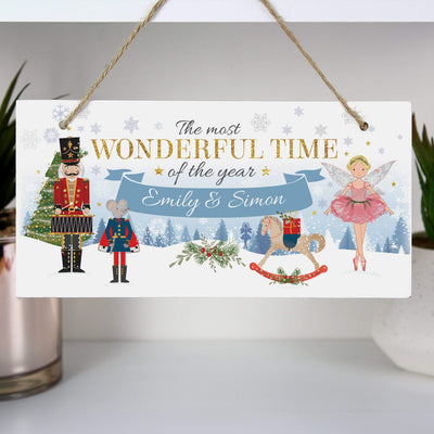 Personalised Memento Hanging Decorations & Signs Personalised Nutcracker Wooden Sign