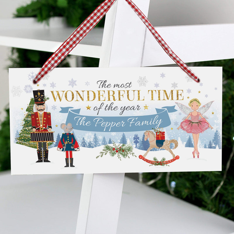 Personalised Memento Hanging Decorations & Signs Personalised Nutcracker Wooden Sign