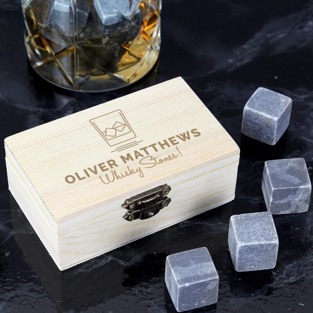 Personalised Memento Personalised On The Rocks Cooling Stones