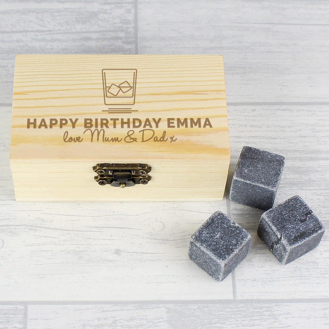 Personalised Memento Personalised On The Rocks Cooling Stones
