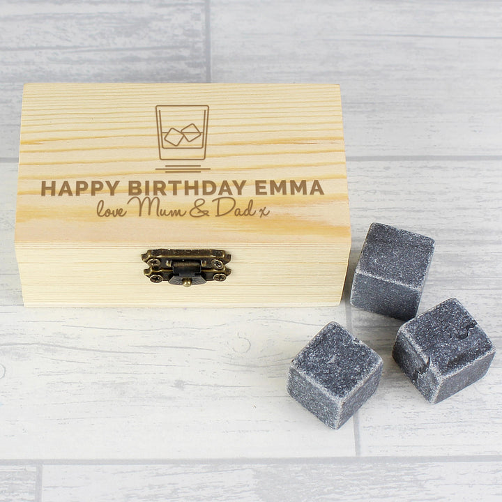 Personalised Memento Personalised On The Rocks Cooling Stones