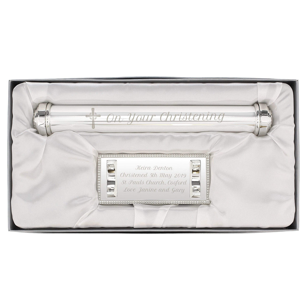 Personalised Memento Keepsakes Personalised 'On Your Christening' Certificate Holder