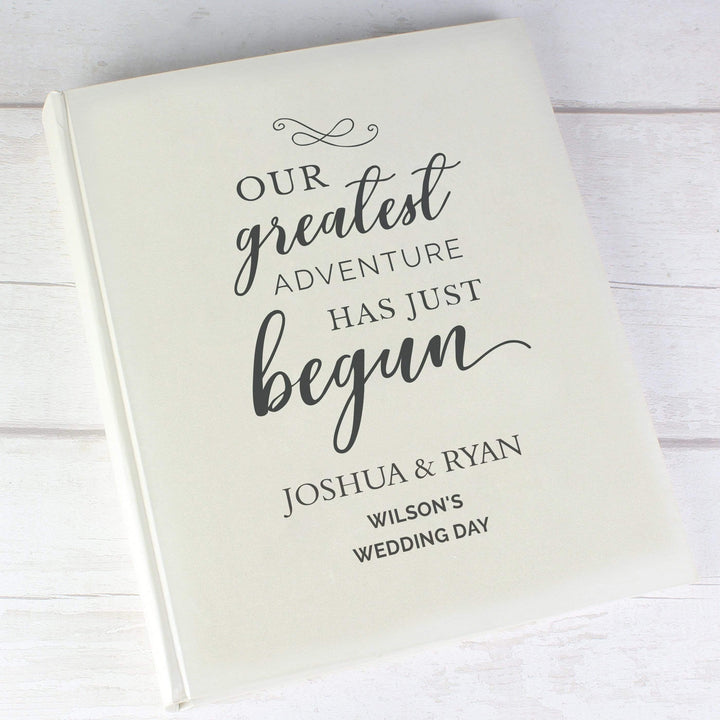Personalised Memento Photo Frames, Albums and Guestbooks Personalised Our Greatest Adventure Traditional Album